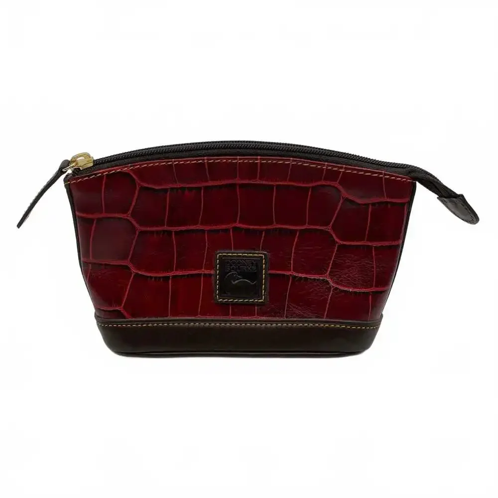 Dooney & Bourke Red Leather Croc Clutch | OS Regular